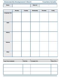 Free Editable Weekly Assignment Sheet By Down By The Schoolyard