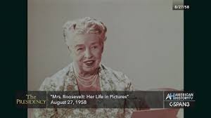 Behind every great woman is a great behind. Eleanor Roosevelt Mccall S Interview C Span Org