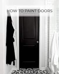 how to paint doors like a professional