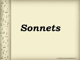 ppt sonnets powerpoint presentation