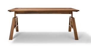 Für das büro eignen sich die robusten symple tischbeine aus edelstahl. Schreibtisch Nussbaum Dansk Design Massivholzmobel