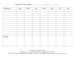 Free Download 13 Blank Weekly Work Schedule Template Free Daily