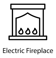 Fireplace Flat Icon Vector Stock Vector