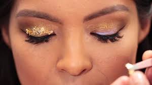 gold leaf eye makeup andrew velázquez