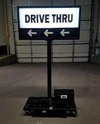 Drive Thru Sign Directional Lightbox