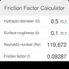 Friction Factor Calculator Moody Equation