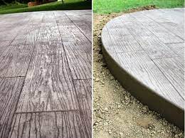 diy stamped concrete wood wood