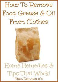 how to remove grease from clothes home