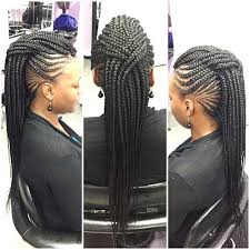 It's quite simple to achieve this, firstly braid your hair into cornrows then tie them into a ponytail with loose extension hair. 20 Beautiful Braided Updos For Black Women