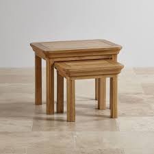 Canterbury Solid Oak Nest Of Tables