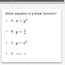 Equation Is A Linear Function