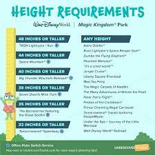 disney world height requirements