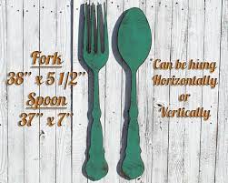Large Fork And Spoon Large Spoon And