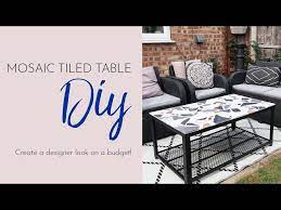 Budget Garden Mosaic Tiled Table Diy