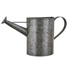 Galvanized Metal Watering Can Wall Pocket
