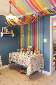 rainbow parties streamer decorations