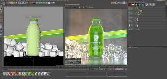 free cinema 4d 3d model bottle beverage