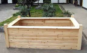 wooden seating raised bed