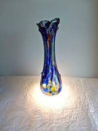 Art Deco Vase Of Dense Glass Murano