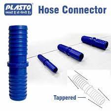 Plastic Blue Garden Pipe Hose Connector