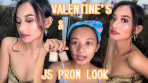 js prom valentines make up look