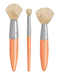 makeup brushes clip arts cosmetic