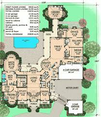 Estate Home Plan With Cabana Room