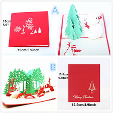 Christmas Gifts Cards 3d Greeting Card Christmas Greeting Card Christmas Decorations Pop Up Greeting Card Wholesale 15 15cm Greeting Card Template