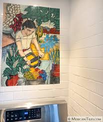 Mexican Tile Grinding Woman