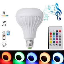 E27 12w Emergency Rechargeable Colorful Led Light Bulb Bluetooth Speaker Music Lamp Ac220v Sale Banggood Com