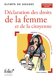 Amazon.fr - Déclaration des droits de la femme et de la citoyenne - Bac  2022 (Folio+Lycée, 32) (French Edition) - Gouges,Olympe de - Livres