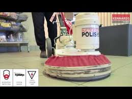 operating a floor polisher you