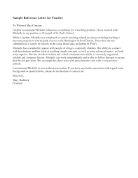 Best Photos Of Recommendation Letter For Teaching Position