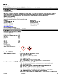 sadm material safety data sheet