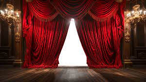 red velvet theatre curtains