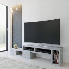 Gray Wood Tv Stand