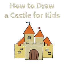 how to draw a castle for kids how to