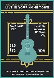 Create A Custom Band Poster With One Of Our Templates
