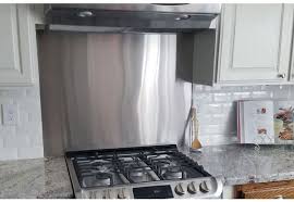 stainless steel kitchen backsplash