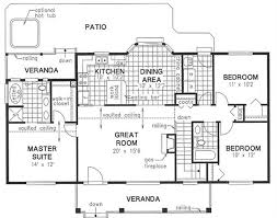 3 Bedroom Country Ranch House Plan With