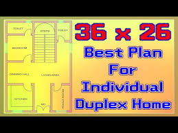 36x26 Best Plan For Individual Duplex