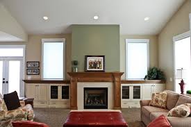 Fireplace In Family Room With Built Ins