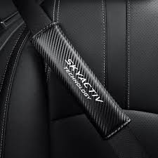 2pcs Carbon Fiber Pattern Seat Belt