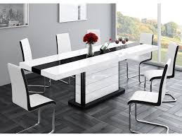 Brown dark hazelnut wood dining set. Buy High Gloss Black White Extending Dining Table 160 256cm 10 12 Seater