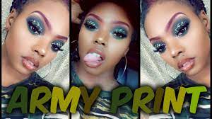 how to army print eyeshadow