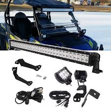 For Polaris Rzr 1000 900 Xp Upper Roof 30 Straight Led Light Bar Mount Set A Pillar Led Work Lights Mount Kit With Wiring Kit Atv Parts Accessories Aliexpress