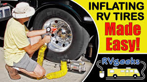How To Inflate Rv Tires The Easy Way Hint Use A Viair 400p Rv