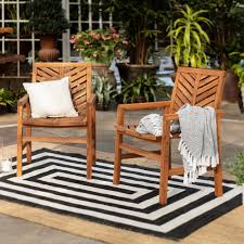 Teak outdoor furniture near me sale, is an extra seat if needed a variety of patio furniture for everything the sale price list. Brown Chevron Outdoor Wood Patio Chairs By Manor Park Set Of 2 Walmart Com Walmart Com