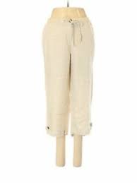 Details About Jm Collection Women Brown Linen Pants 8 Petite