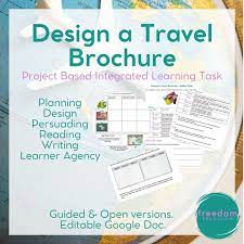 design a travel brochure project